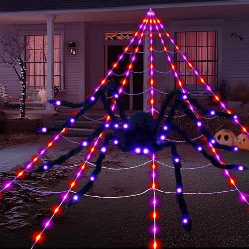Halloween Light-up Spider and Spiderweb X960