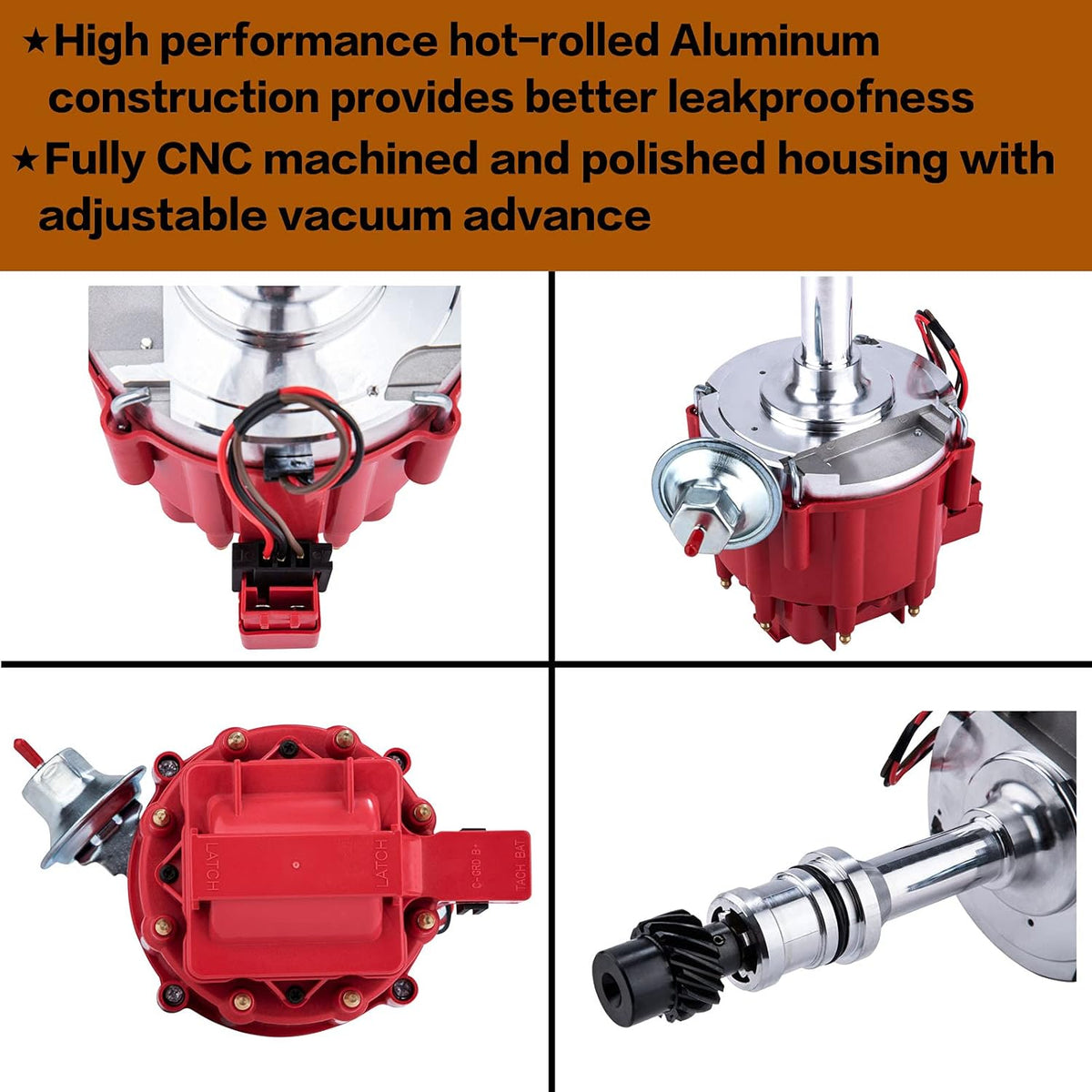 HEI Ignition Distributor 65k Volt Coil 7500 RPM Pack of 2 U887870