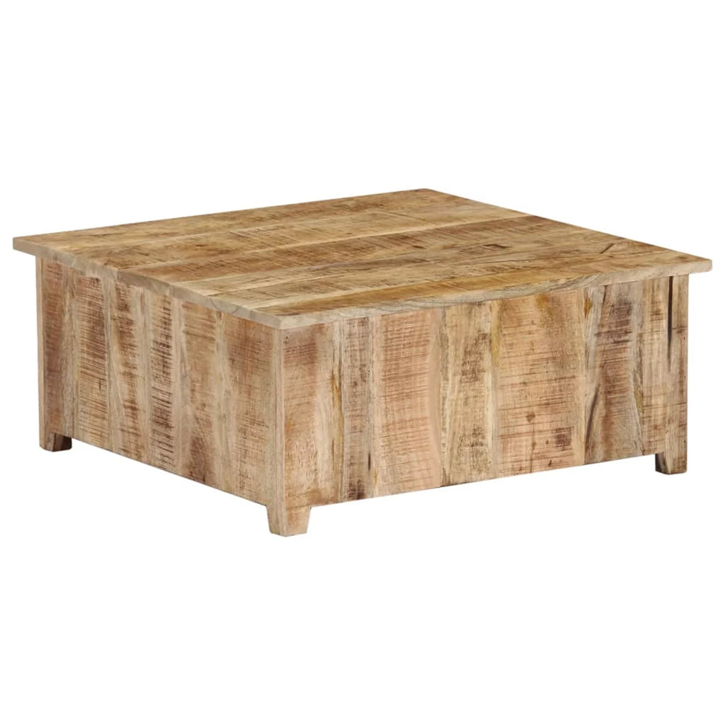Mango Wood Coffee Table with 2 Cabinets and 2 Doors Z645907