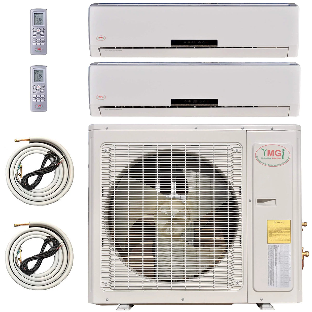 Mini Split Ductless Air Conditioner Dual Zone 12000 24000 Inverter Compressor K98305