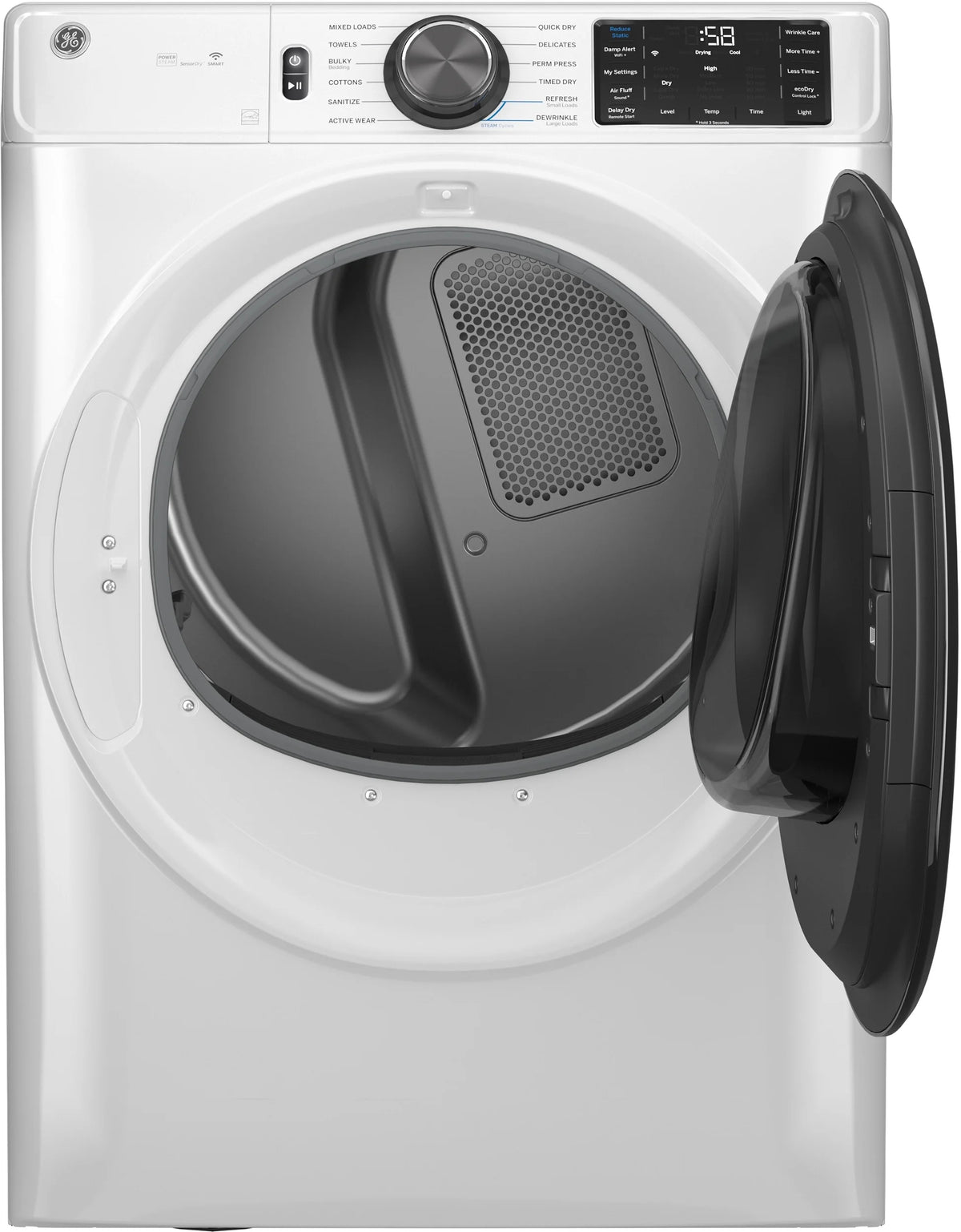 28 Inch Electric Dryer 7.8 CuFt with Steam and Sanitize H7404