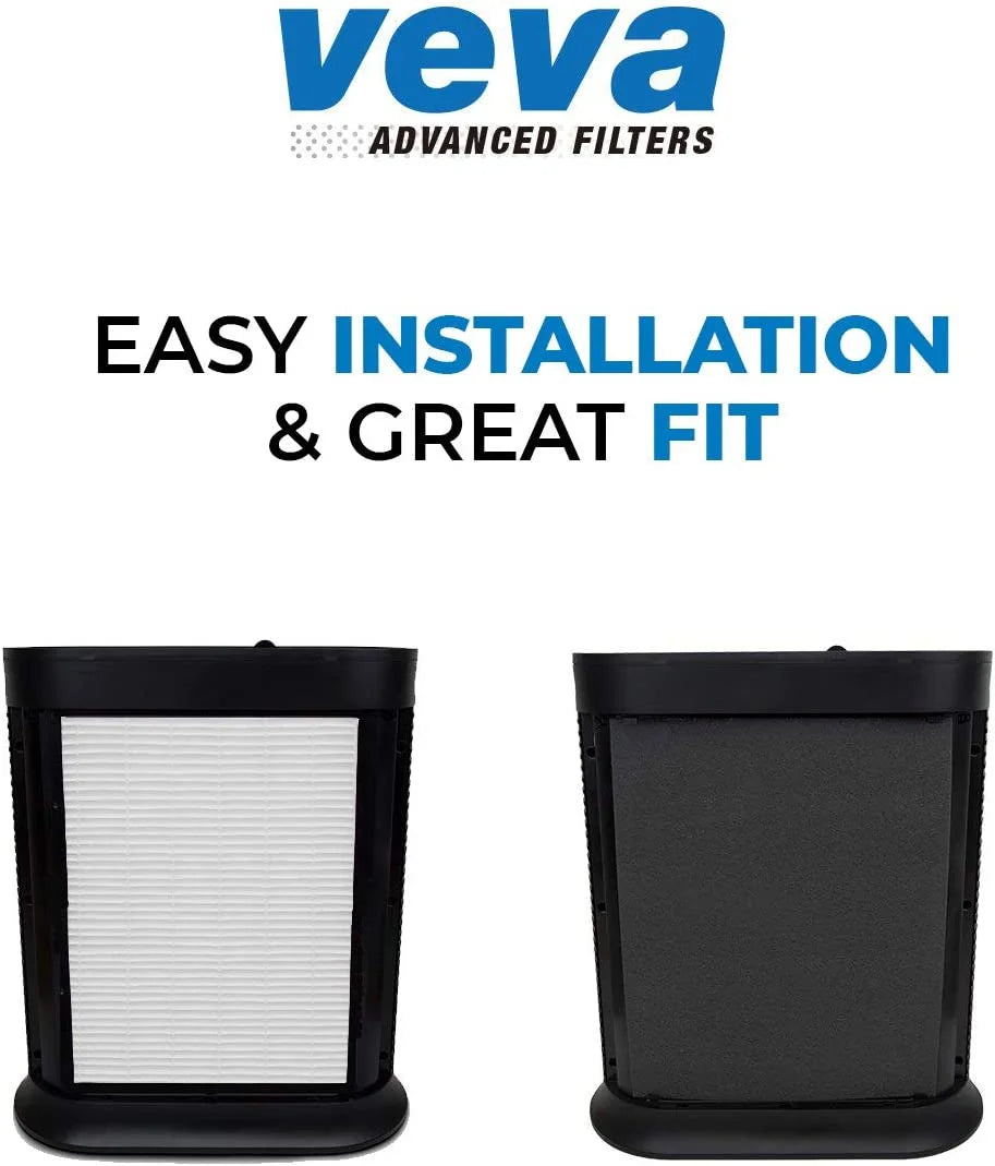 2 HEPA Replacement Filter Pack with 8 Activated Carbon Pre Filters L4387