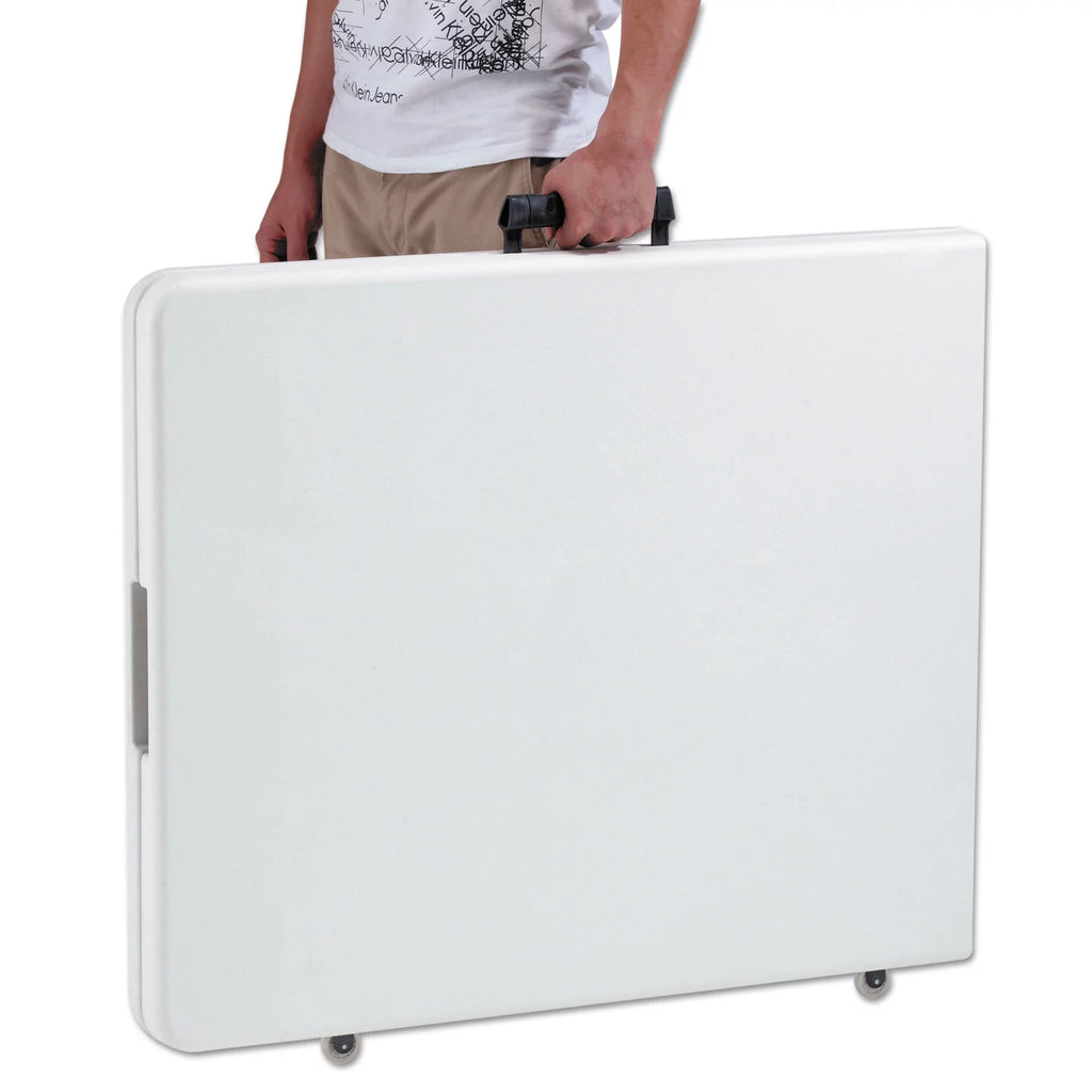 White Resin Folding Table V481