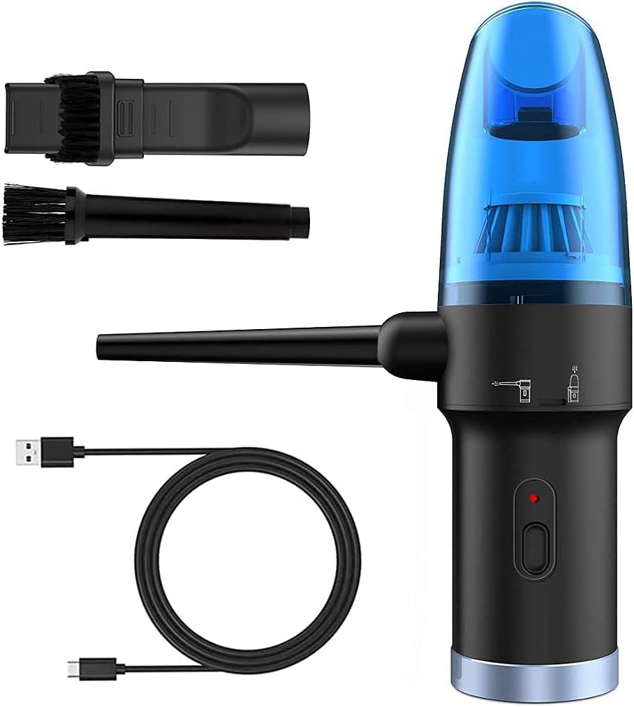 Compressed Air Duster 2-in-1 Vacuum Cleaner, Portable Handheld with 60000RPM Motor Z23920