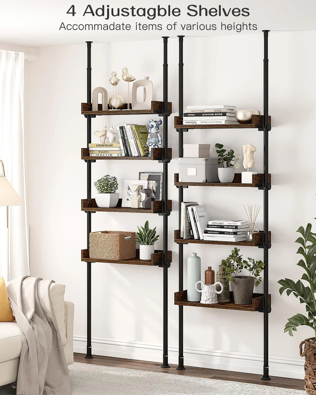 4-Tier Adjustable Wood Over The Toilet Storage G177465