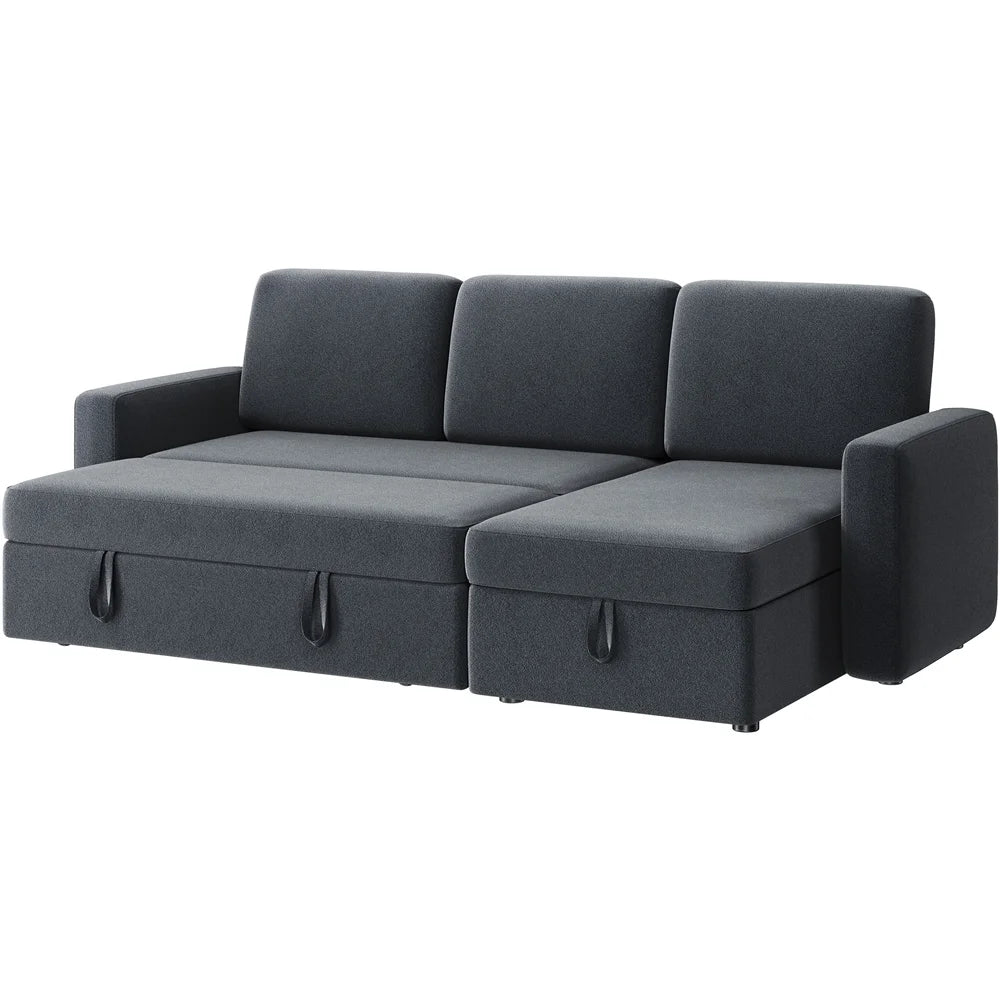 Light Gray Reversible Sleeper Sofa Z9445