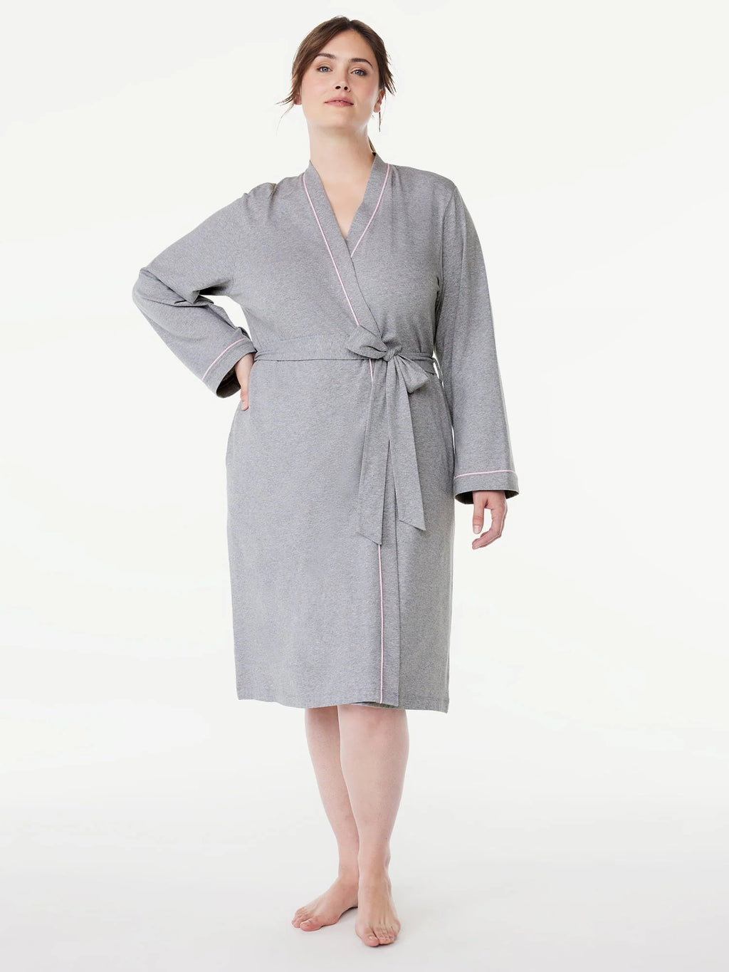 Women's Long Sleeve Wrap Robe H3675