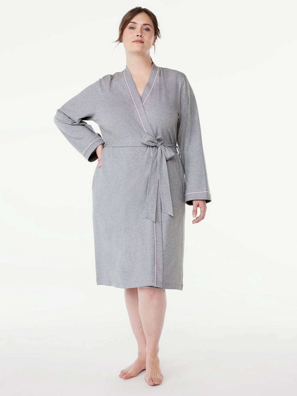 Women's Long Sleeve Wrap Robe H3675