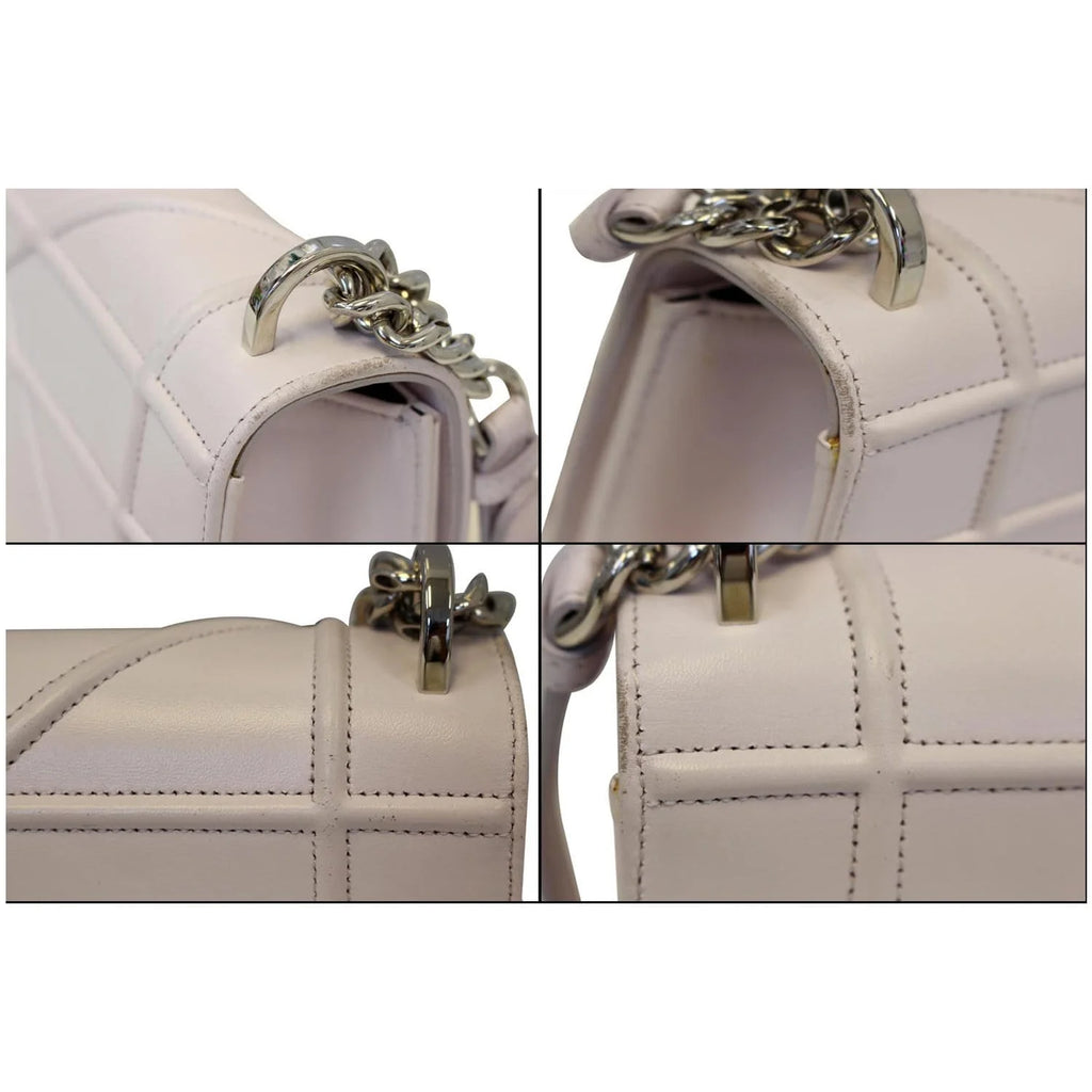 Pre-owned White Leather Medium Shoulder Bag E474612