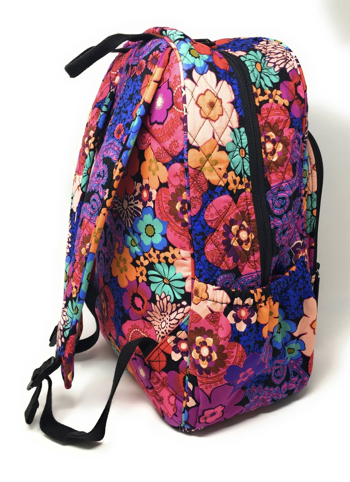 Floral Fiesta Backpack with Black Interior M239