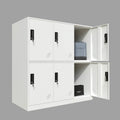 9 Door Full White Metal Storage Cabinet T108