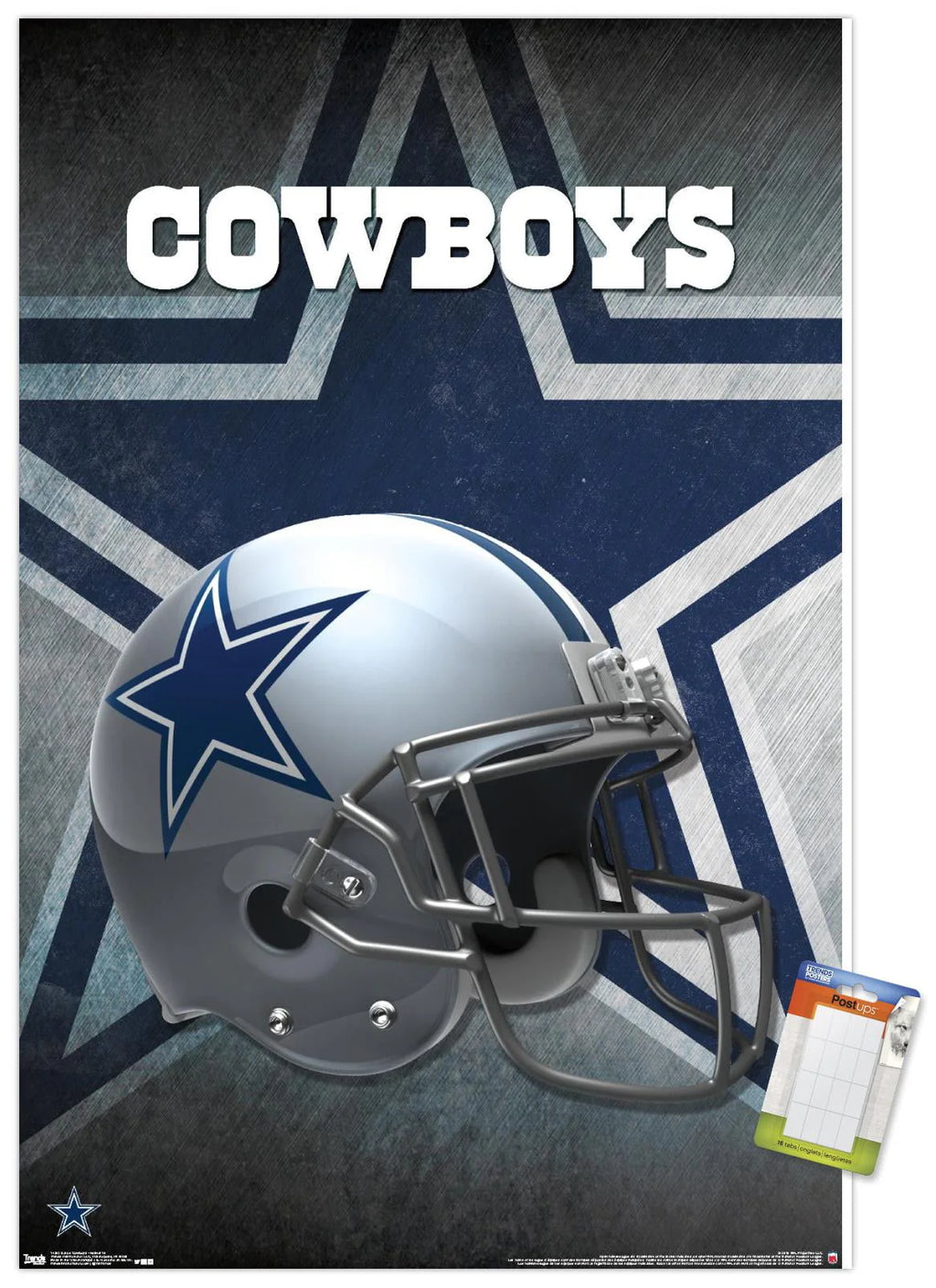 Dallas Cowboys Helmet Wall Poster 22.375 x 34 B2389