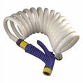 Coiled Washdown Hose with Quick Conn Nozzle 1/2"x25' P893653