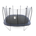 13' Square Trampoline with Lighted Spring Pad Navy F3839