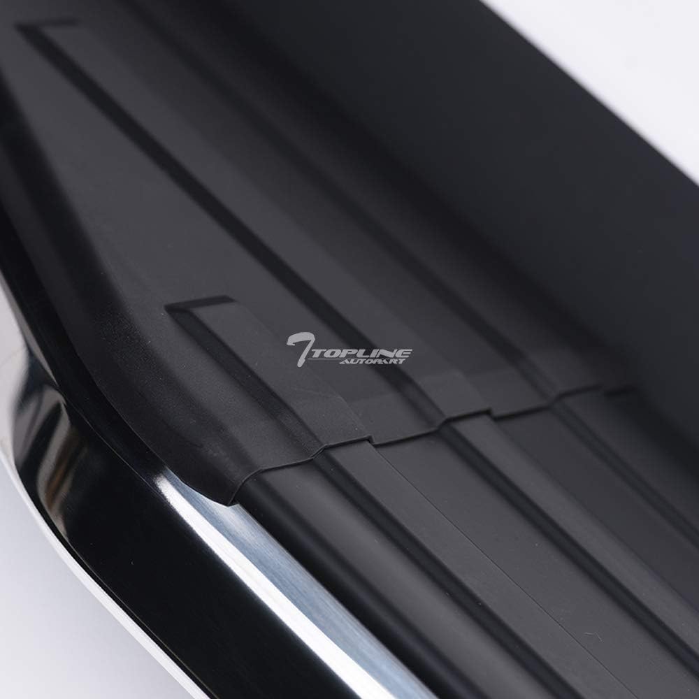 Black With Chrome Trim Aluminum Side Step Rail Running Boards For Nissan Frontier Crew Cab A348343