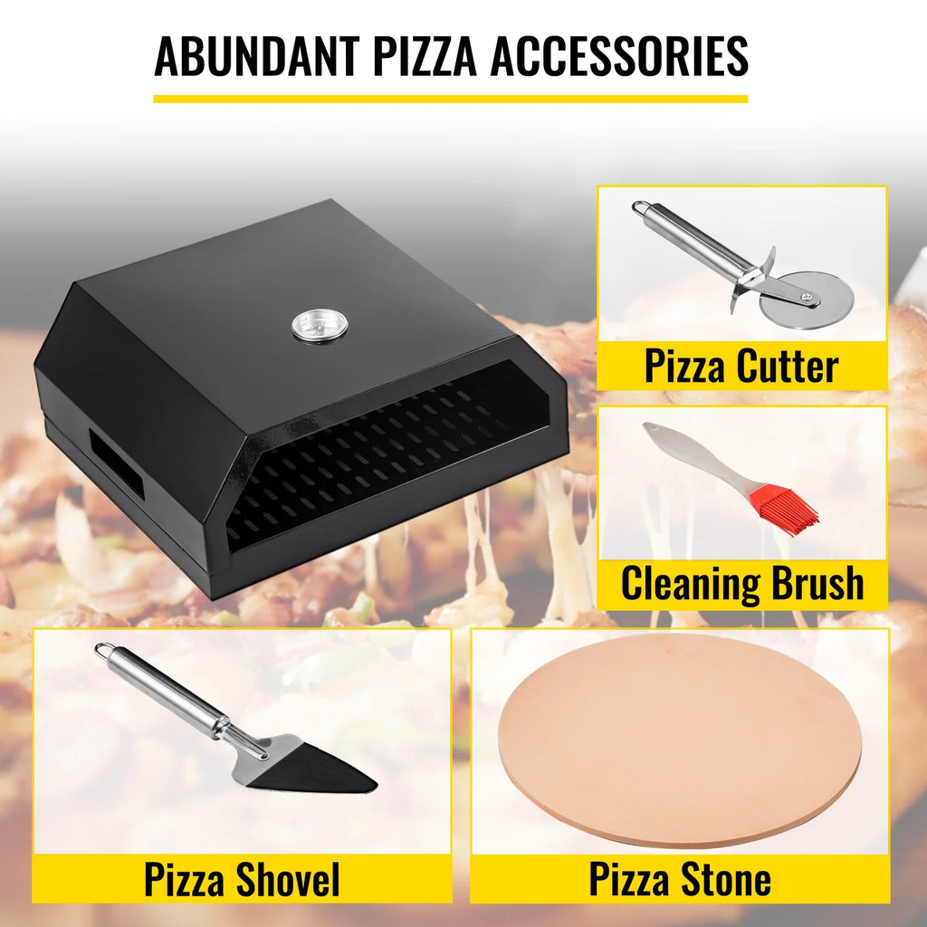 Stainless Steel Outdoor Pizza Oven with 12 Pizza Stone and Baking Tools T9711