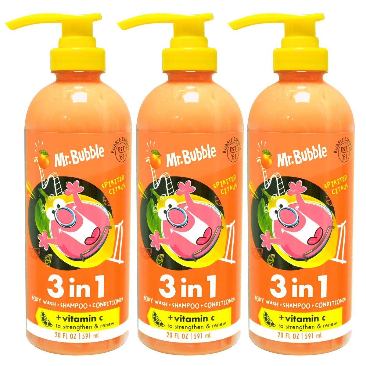 3-in-1 Body Wash, Shampoo & Conditioner 3-Pack E216