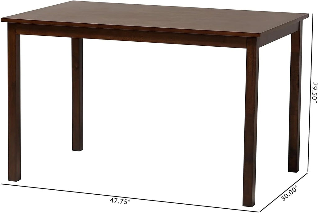 Dark Brown Dining Table Y244041