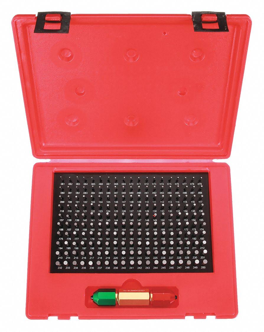 Pin Gage Set, Minus, 0.061-0.250 in K999