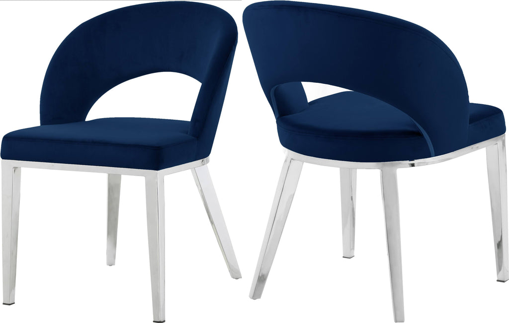 Navy Velvet Dining Chair L968405