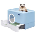 Large Enclosed Cat Litter Box with Lid C970934