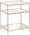 Mirrored 3-Tier Side Table X9553