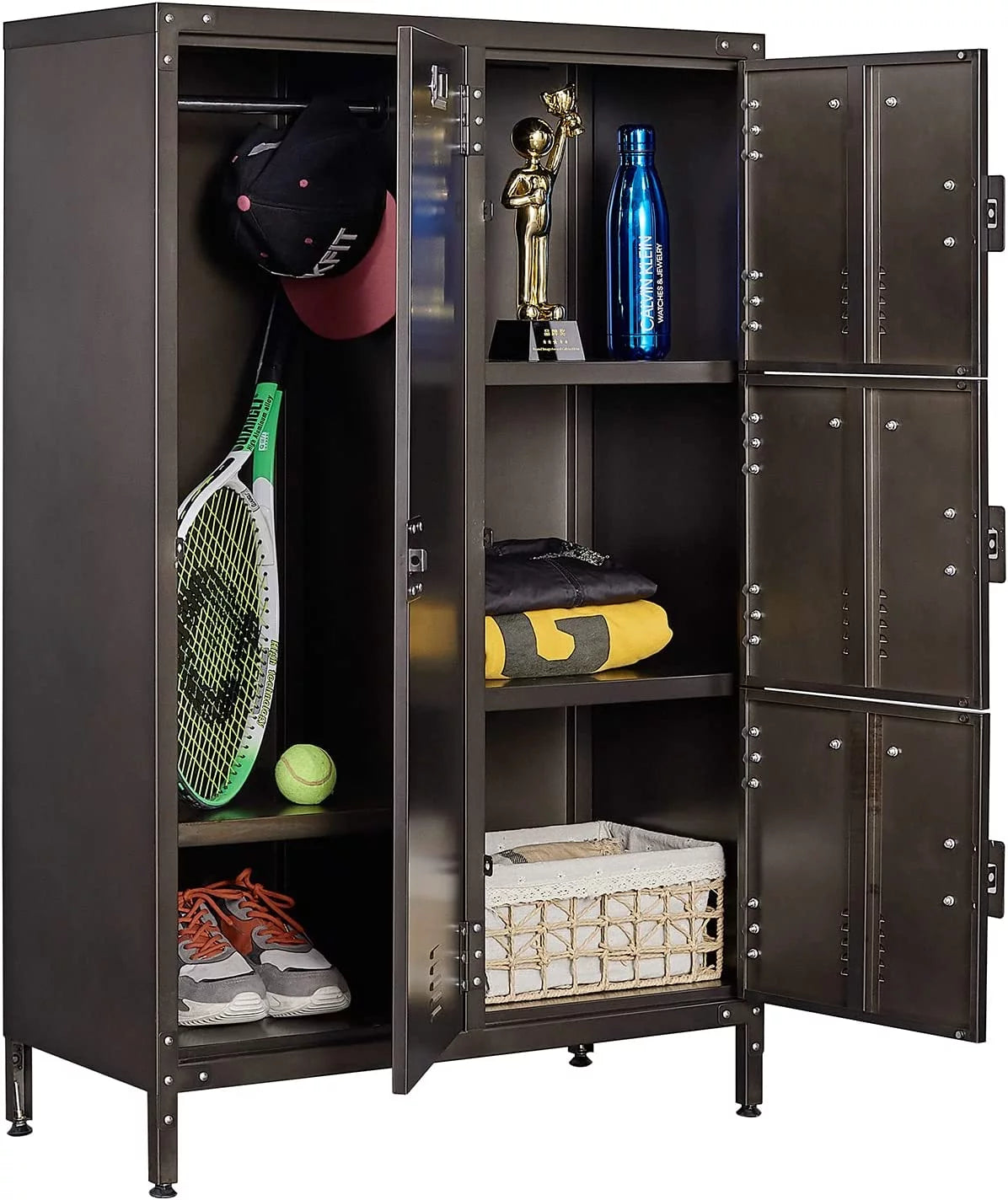 Metal Storage Cabinet with 6 Doors E86237