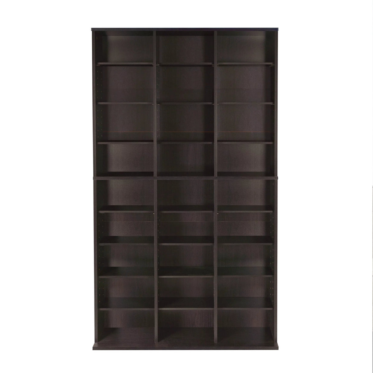 Adjustable Wood Media Storage Shelf Bookcase J890455