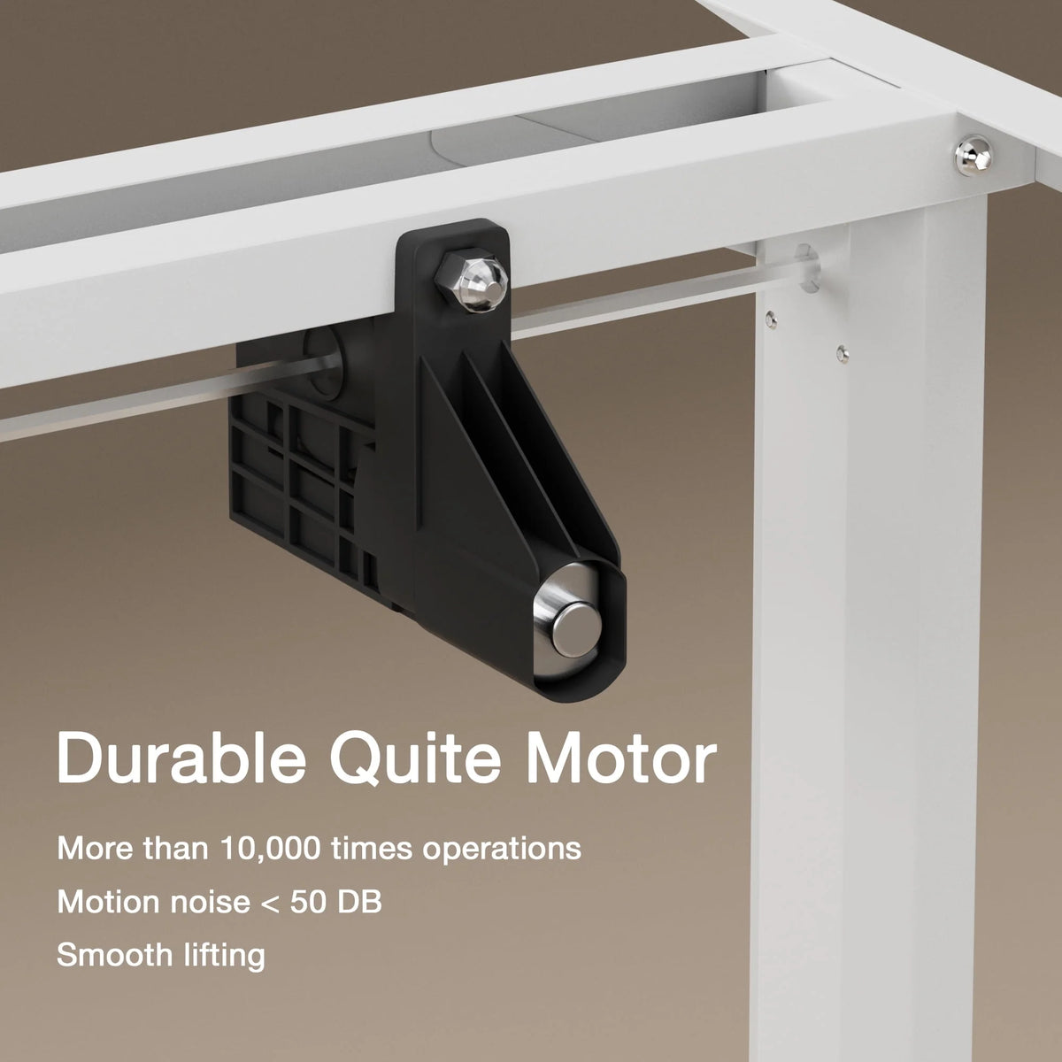 Electric Height Adjustable Standing Desk, 43 inch White M48505