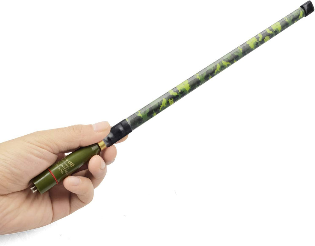 Tactical Foldable Dual Band Antenna, 144/430Mhz UHF VHF 15.3inch SMA-Female Antenna Y505