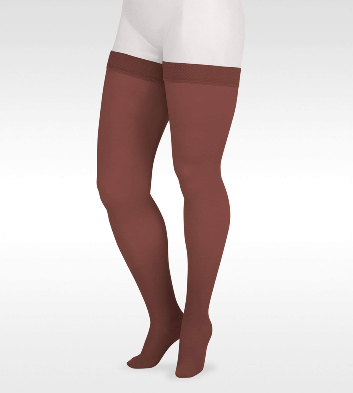 Navy 20-30 mmHg Thigh High with Silicone Top Band L4730