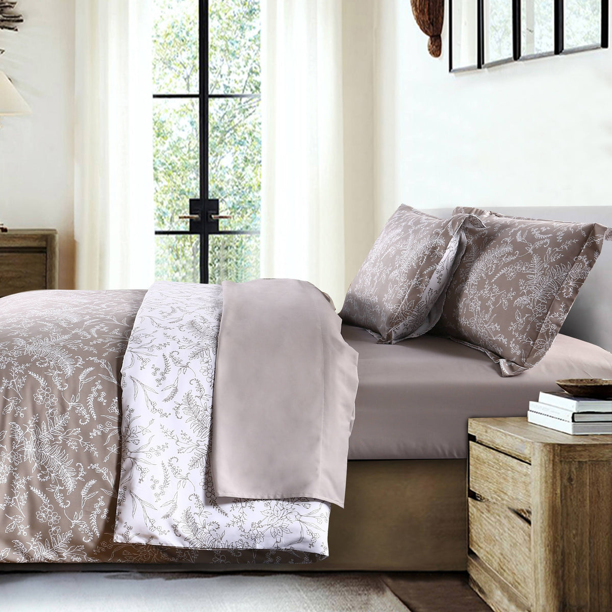 Muted Teal King Down Alternative Comforter and Sham Set J995982