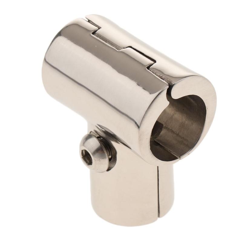 4pcs 22mm 90 Degree 3 Way Elbow Boat Deck Handrail Rail Tee Fittings L388