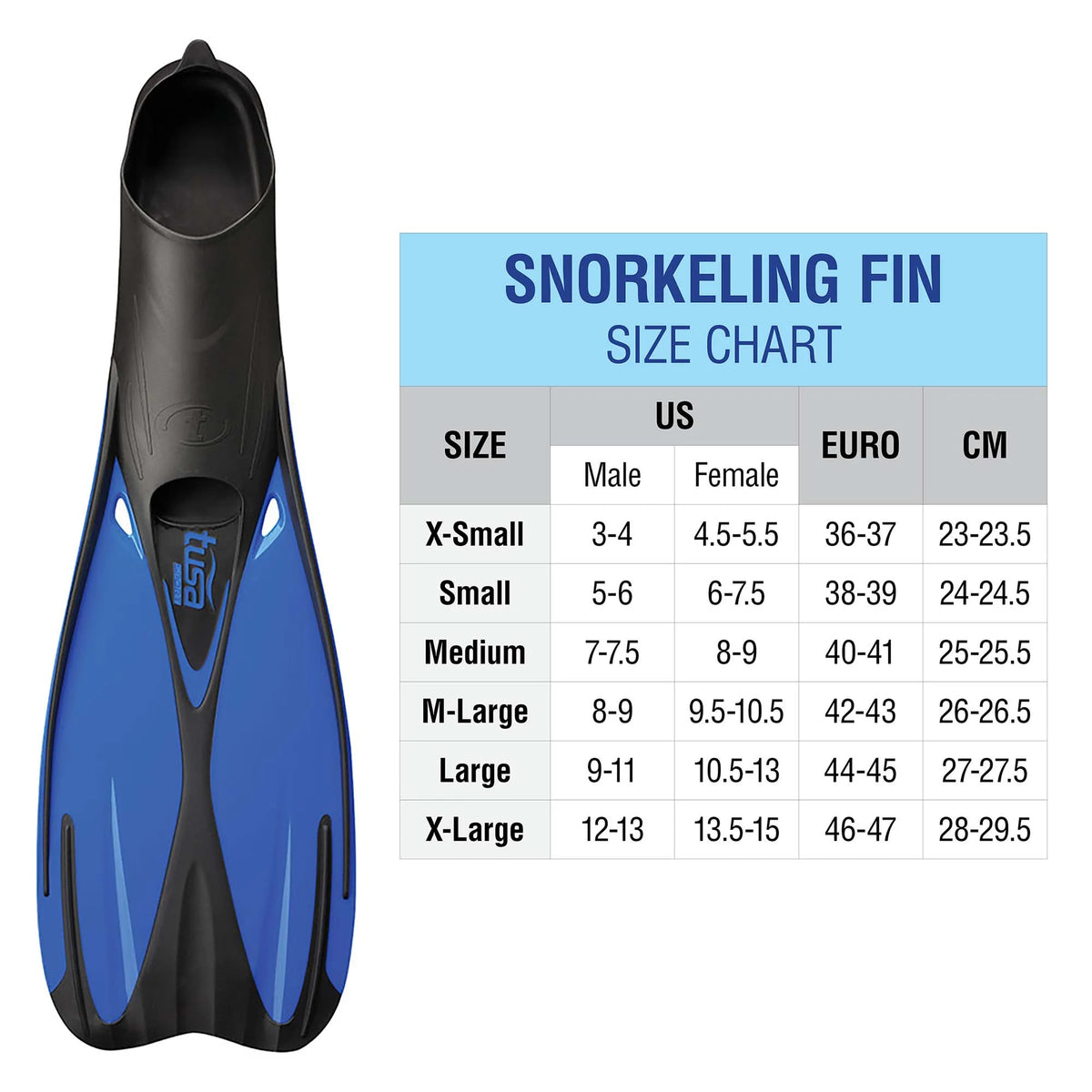Blue Full Foot Fin M80741