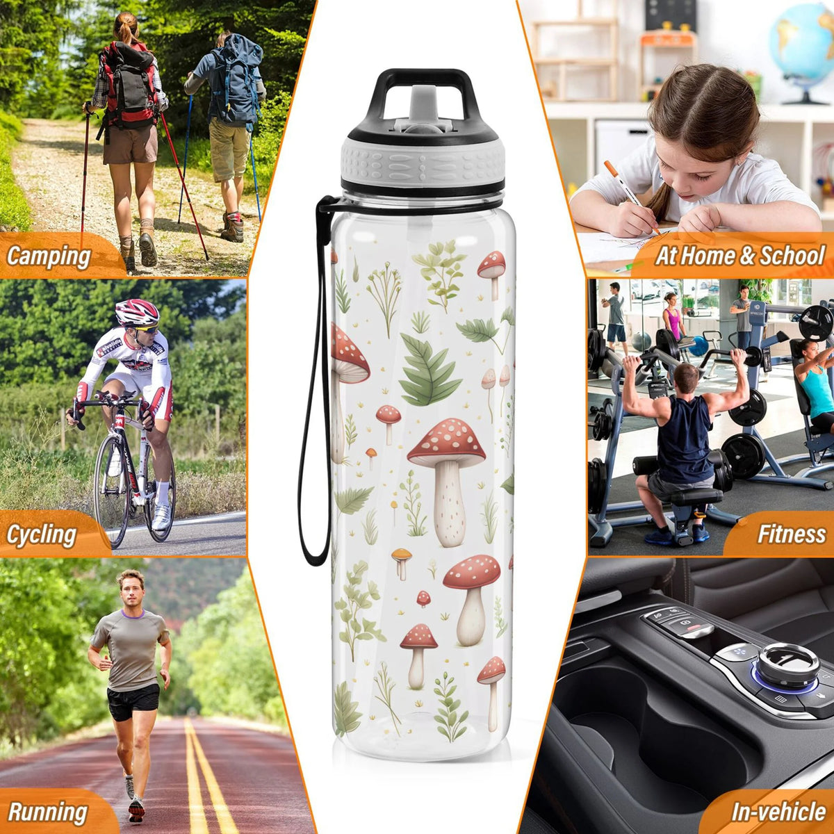 32oz Tritan Water Bottle with Straw Q6317