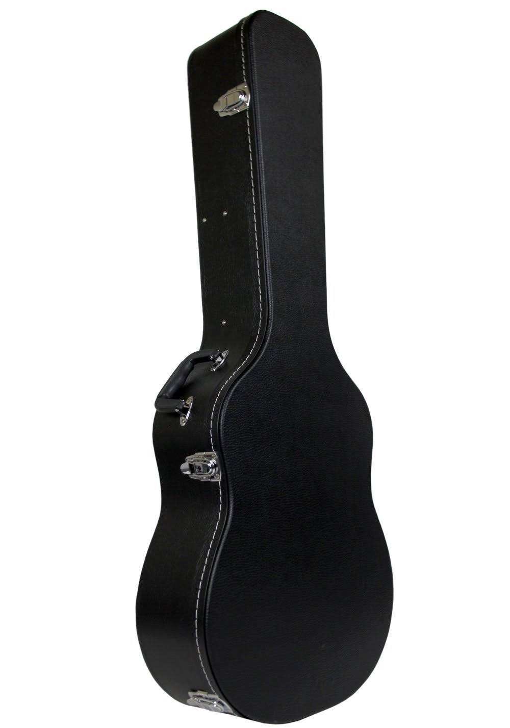 Black Acoustic Guitar Hardshell Case with Accessory Compartment C851