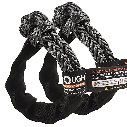 2 Pcs Synthetic Soft Shackle 1/2 Inch x 22 Inch K8454
