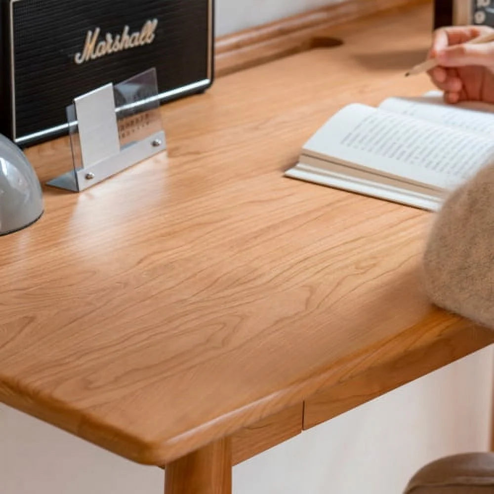Solid Wood Corner Computer Desk with Drawers Z596237