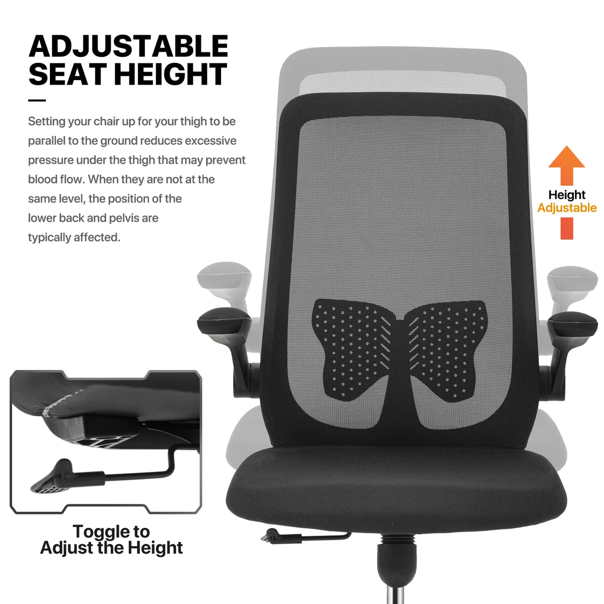 Black Portable Computer Desk and Rolling Swivel Task Seat M752419