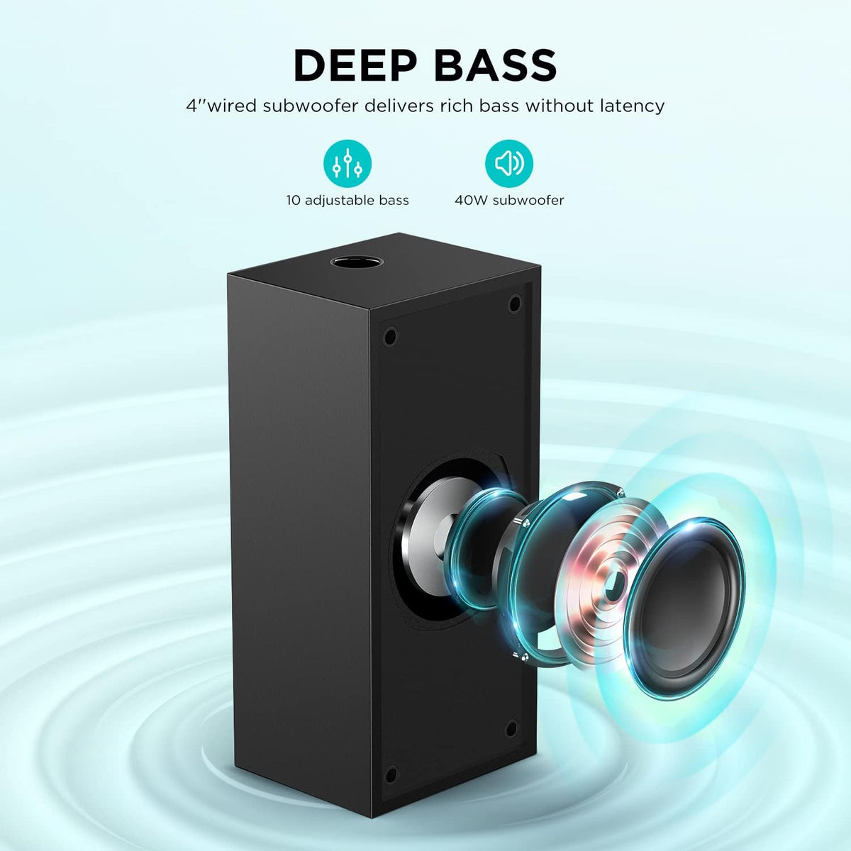 2.1 Slim Sound Bar with Subwoofer N7010
