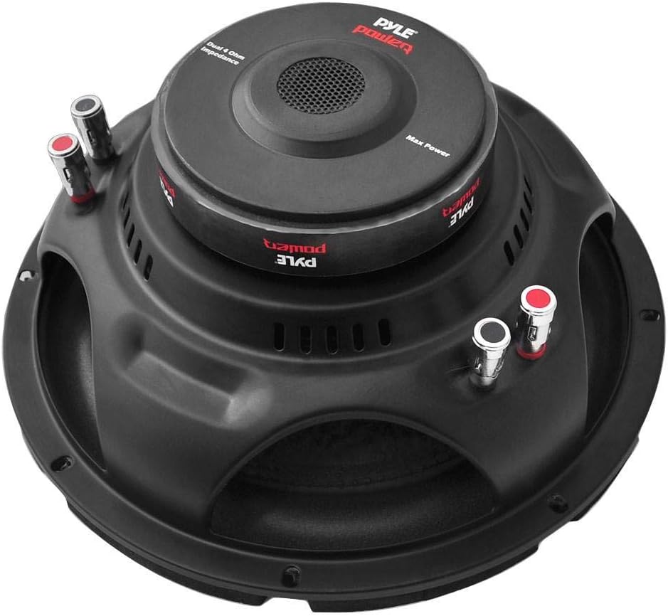 10 2000W Car Subwoofer DVC 2 Pack with Black Steel Basket and Non Press Paper Cone F924