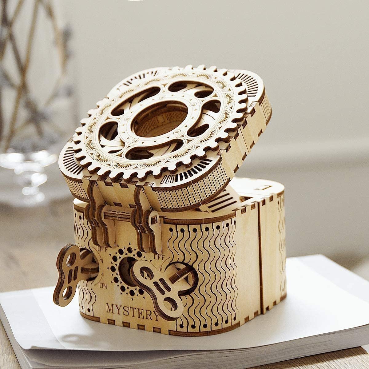 3D Wooden Marble Run Kit & Treasure Box S270