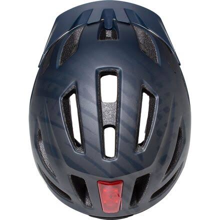 Satin Cast Blue Metallic Wild Youth LED Helmet A2355
