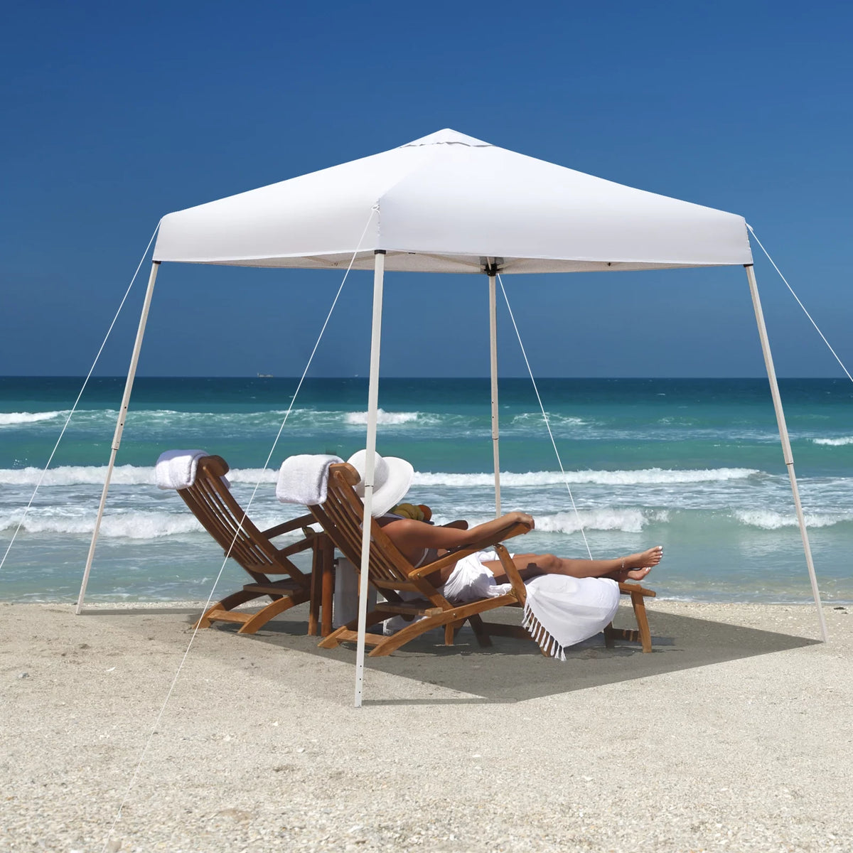 10ft x 10ft Pop Up Gazebo Canopy Tent Blue M160