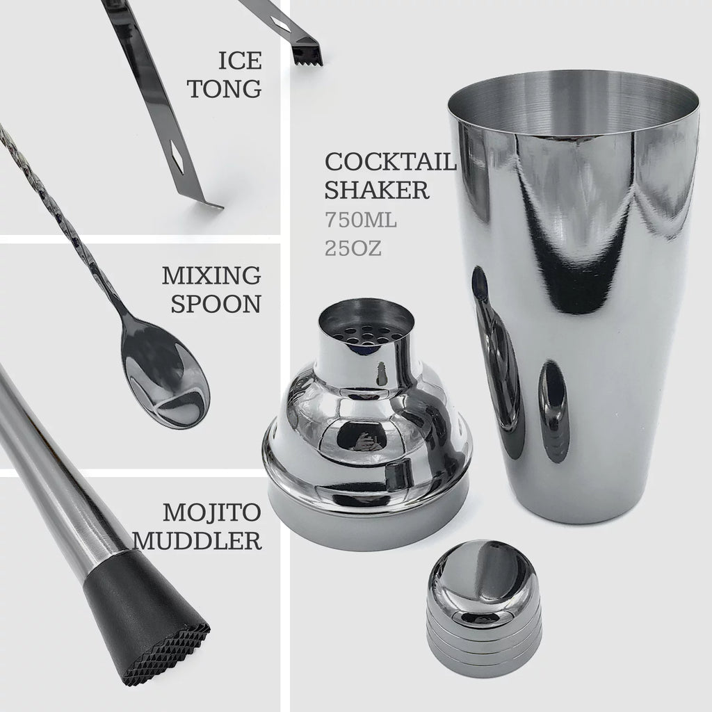 10-Piece Bamboo Bartender Kit U358