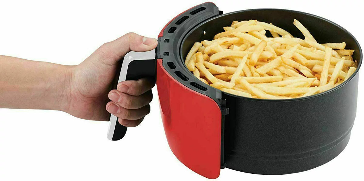 3.7-Qt. 1200 Watts Digital Air Fryer (Red) I114