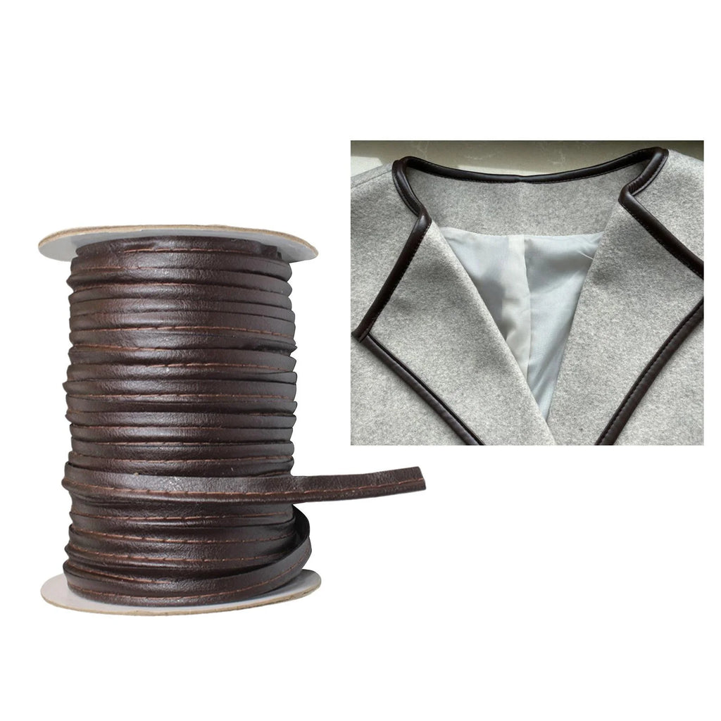 Faux Leather Bias Tape 50 Yards Continuous Bulk Spool V42964