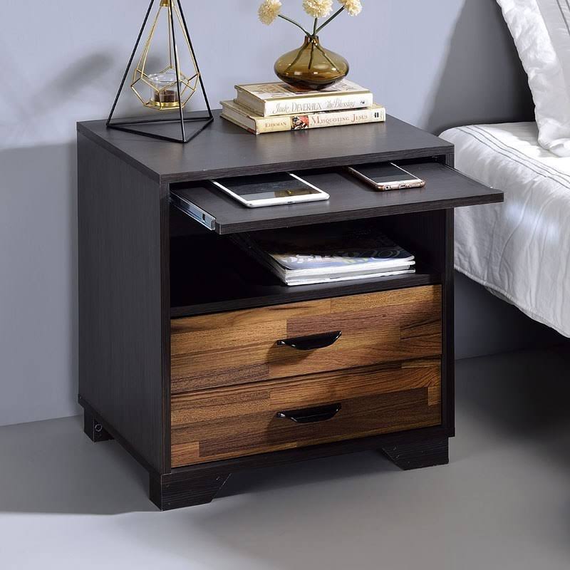 Walnut & Espresso Accent Table Q2134