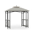 Stripe Stone Replacement Canopy Top Cover for Grill Gazebo X29996