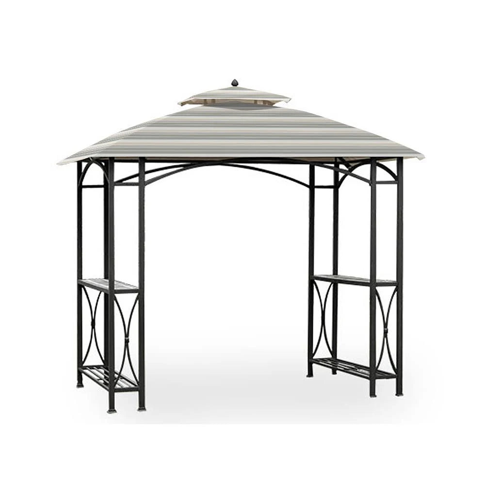Stripe Stone Replacement Canopy Top Cover for Grill Gazebo X29996